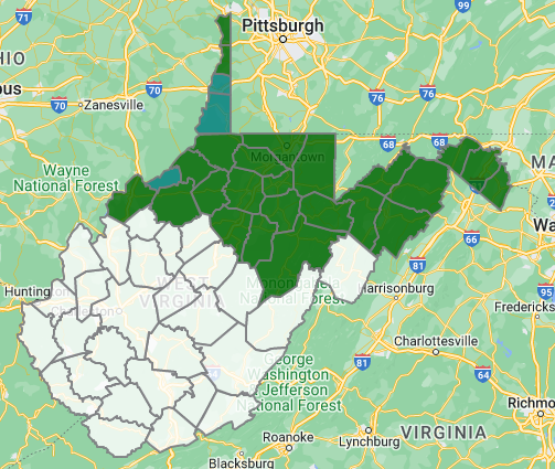 Mooney vs. McKinley results map